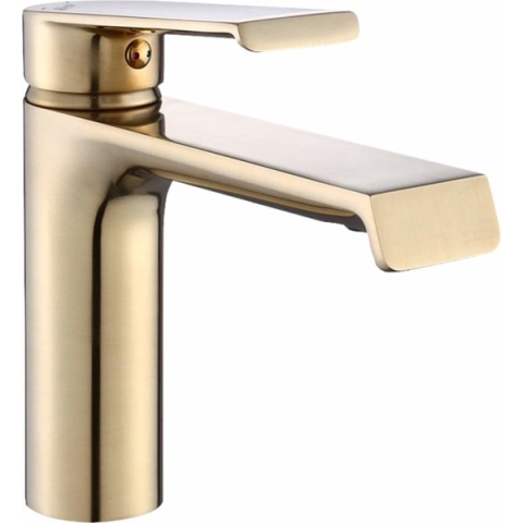 REA Hass Wastafelkraan/ Mengkraan - Opbouw - Laag Model - Glans Goud