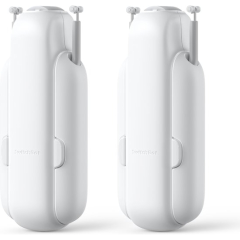 SwitchBot Curtain DUO - U-Rail Versie 3 (2023) - Wit - Smart home gordijnmotor - Smart Gordijn - Automatisch gordijn