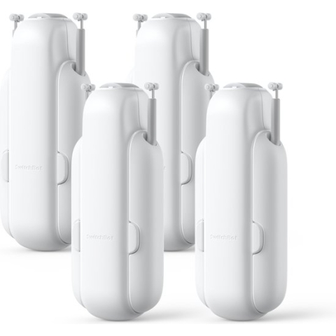 SwitchBot Curtain QUAD Pack - U-Rail Versie 3 (2023) - Wit - Smart home gordijnmotor - Smart Gordijn - Automatisch gordijn