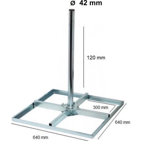 Blueqon Vaste Tegelvoet 30X30 120 CM | 42 Ø
