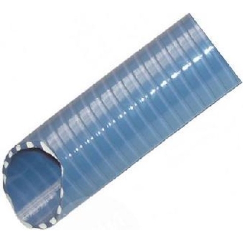 Alfaflex - Aquastar - soepele superelastische - PVC - zuig- persslang - met harde spiraal  (-antischok) - diam. 32mm - kleur grijs - PN6 - rol= 50 meter