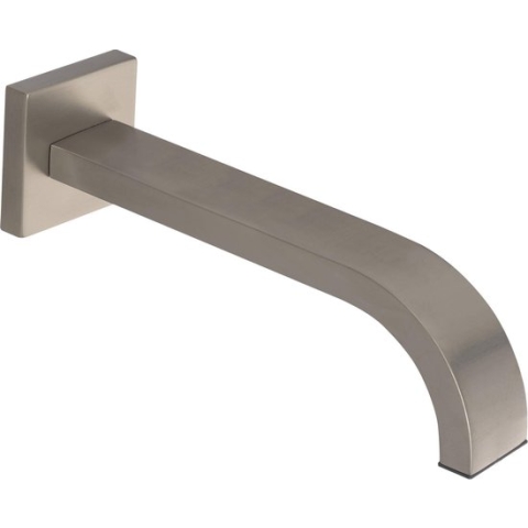 Saqu Cubo inbouw baduitloop rond 22cm 1/2 inch geborsteld staal