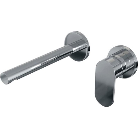 Brauer Chrome Edition Wastafelmengkraan type S3 greep inbouw ronde rozetten ColdStart chroom gepolijst