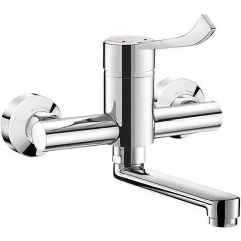 Mech. muurmngkrn Securit vaste uitl L.150, hygiën hendel,S/C