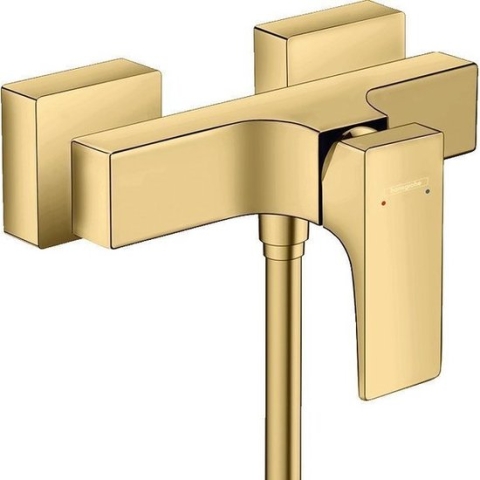 Hansgrohe Metropol douchekraan met koppelingen polished gold