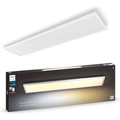 Philips Hue Aurelle paneellamp - White Ambiance - rechthoek - groot -Bluetooth - incl. 1 dimmer switch