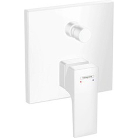 Hansgrohe Metropol afbouwdeel voor ééngreeps inbouw badmengkraan zonder uitloop, met omstelling en zekerheidscombinatie, mat wit