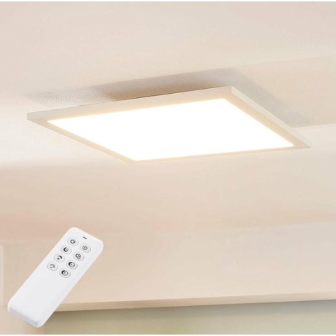 Arcchio - LED paneel- met dimmer - 1licht - metaal, aluminium, kunststof - H: 4.5 cm - wit (RAL 9016) - Inclusief lichtbron