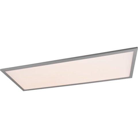 LED Plafondlamp - Plafondverlichting - Trion Tirus - 34W - Aanpasbare Kleur - Afstandsbediening - Dimbaar - Rechthoek - Mat Titaan - Aluminium