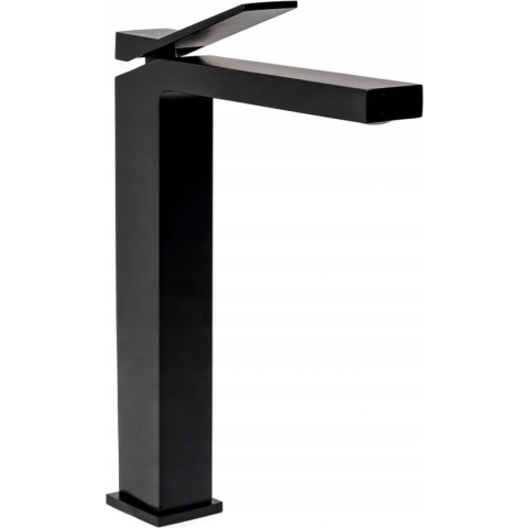 REA Duet - Wastafelkraan/ Mengkraan - Opbouw - Hoog Model Mat Zwart