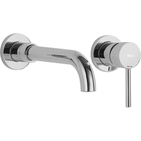 REA Lungo - Wastafelkraan/ Mengkraan - Inbouw - Eenhendel - Lang Chroom