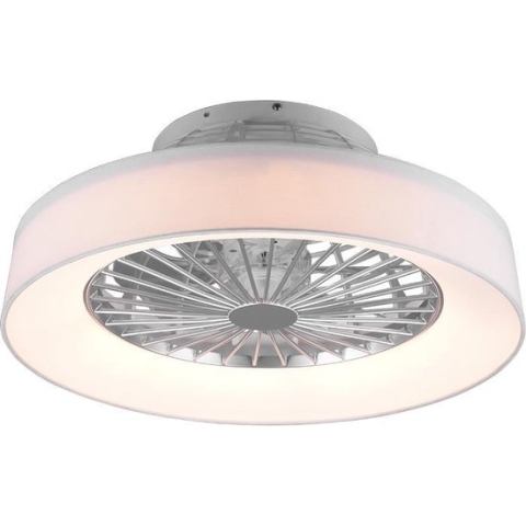 TRIO FARSUND Ventilator - Wit - incl. 1x LED 26,8W - Drie snelheidsniveaus - geintegreerde dimmer - lichtkleur instelbaar