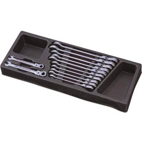 PARD - MIT Flexibele steek-ringratel sleutel set, 12-delig - PAC5126T
