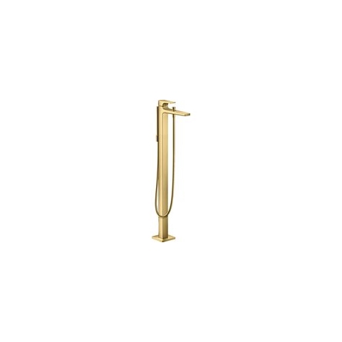 Hansgrohe Metropol afbouwdeel v. vrijstaande badkraan vloermontage met omstel met voorsprong vaste uitloop 23.5cm polished gold