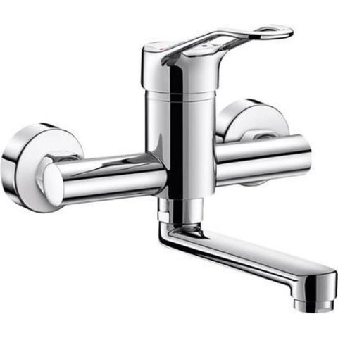 Mech. muurmngkrn Securit draaib uitl L.150, open greep, S-kop