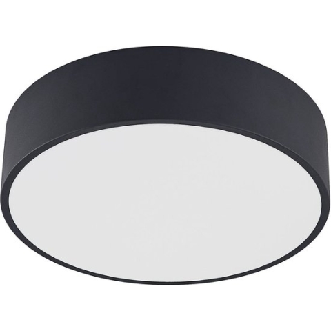 Arcchio - LED plafondlamp - 1licht - metaal, acryl - H: 10 cm - zwart, wit - Inclusief lichtbron