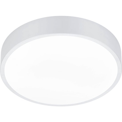 LED Plafondlamp - Plafondverlichting - Trion Wilson - 28W - Aanpasbare Kleur - Dimbaar - Rond - Mat Wit - Aluminium