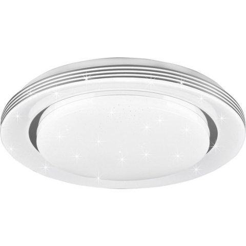 LED Plafondlamp - Plafondverlichting - Torna Atras - 18W - Aanpasbare Kleur - Rond - Mat Wit - Kunststof