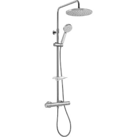 E.C.A. Regendouche Met Thermostaatkraan - Doucheset - Regendoucheset - Rond-Chroom