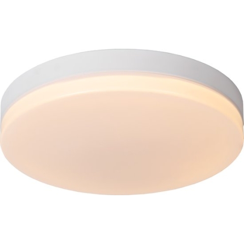 Lucide BISKIT - Plafonnière Badkamer - Ø 40 cm - LED - 1x36W 2700K - IP44 - Wit