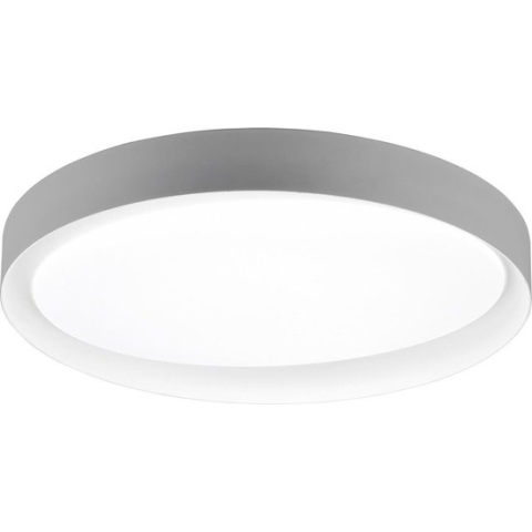 LED Plafondlamp - Plafondverlichting - Trion Zati - 24W - Aanpasbare Kleur - Afstandsbediening - Dimbaar - Rond - Mat Grijs - Kunststof