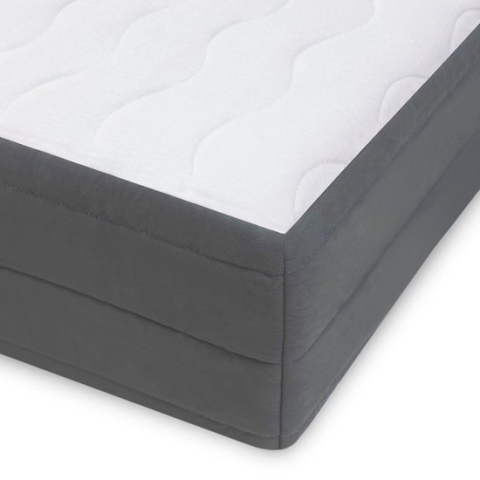 Koudschuim matras 140x200 cm - Gemiddeld - Matras 7 zones - Ergonomisch - Ademende Koudschuim matras 140x200 - Matras 140 x 200 cm eenpersoons - Hoogte 17 cm - Mister Sandman Matrassen 140 x 200 cm