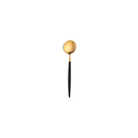 Cutipol Goa - Dessert lepel - Zwart/Goud (6 stuks)