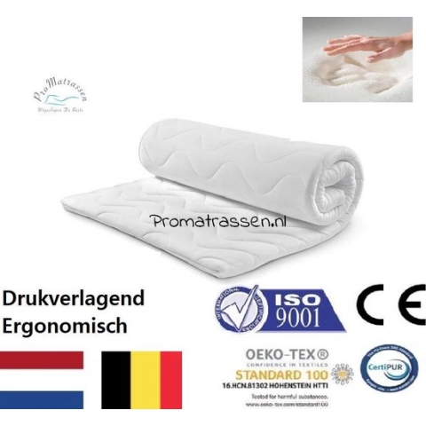 Topdek Matras - Topper  -Topdekmatras-100x180-Traagschuim Nasa/Visco -10cm dik