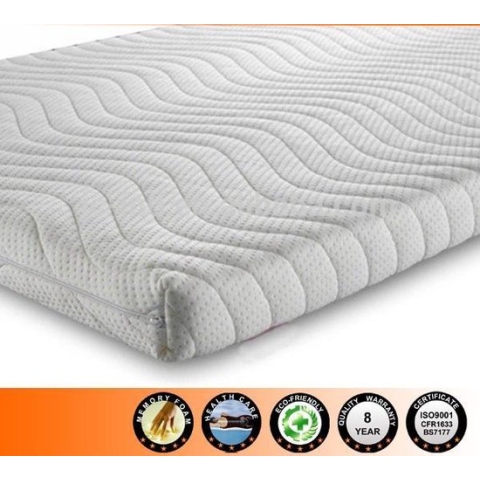 Bamboe - Traagschuim Nasa Visco - Topmatras Topdekmatras - 200x200 - 7cm dik