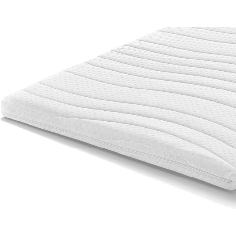 Topdek Topper 200x200 - 10cm dik - HR Koudschuim DELUXE - Afritsbaar hoes - Ergoline