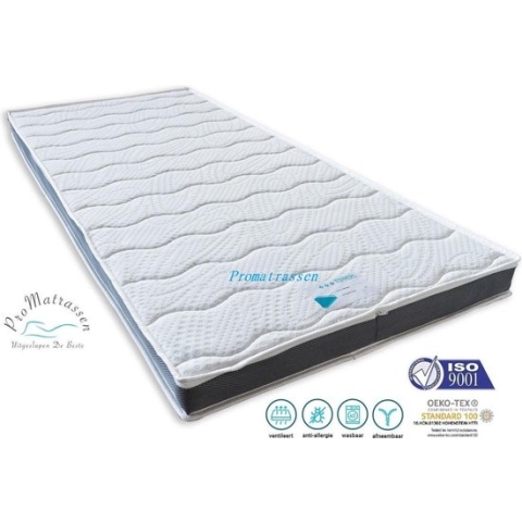 Topdek Matras - Tencel - Origineel Tencel - 3D - Air - Topper - Topdekmatras - Koudschuim – 90x220 - Tencel Tijk - Koudschuim - 13cm dik