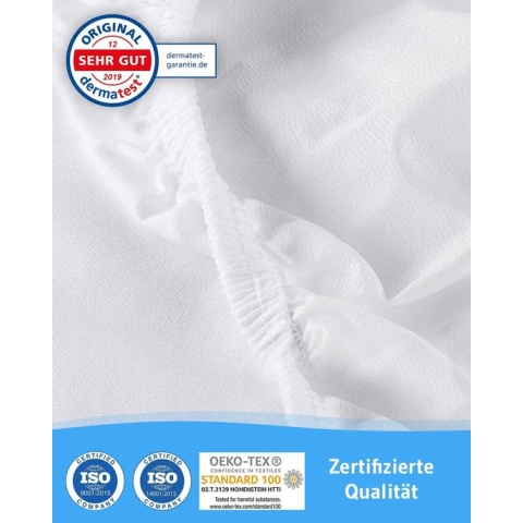 Matrasbeschermer 160 x 200 cm waterdicht | Ademend topmatras | Anti-mijt matrashoes | Waterdichte topper | Waterdichte matrasbeschermhoes | Hygiënische topper 160x200