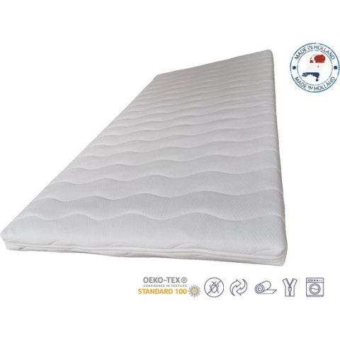 Topdekmatras - Topper - Comfortschuim SG40 - Bamboo - Op Maat - 165x175 - 8 cm