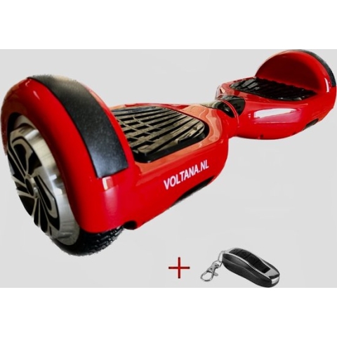 VOLTANA Hoverboard ROOD, TAOTAO, SAMSUNG accu, 700Watt, Led verlichting, Afstandsbediening, Aluminium Design velgen, Rubberen bumpers