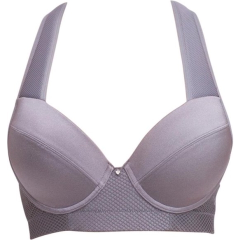 Q-Linn Amsterdam Steel / donker grijs - Sport bh Maat: 75E