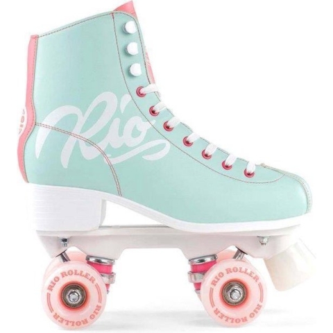Rio Roller Script rolschaatsen - teal / coral - maat 43