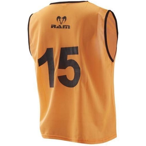 Training Hesjes - Genummerd - met draagtas - Oranje - S - 15 stuks