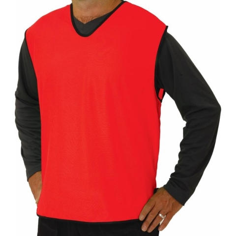 10 x Pirotti mesh trainingsovergooier / hesje - rood - maat: mini (= XXS)