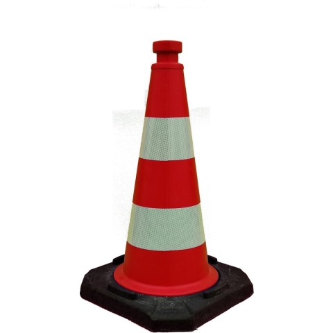Verkeerskegel - Pion - Ri-traffic- Verzwaard - 50cm hoog - Reflecterend - klasse 2