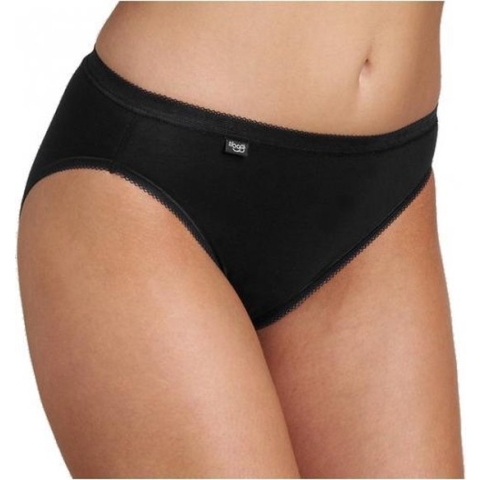 Set van 4x stuks sloggi basic tai dames slips - Dames onderbroeken ondergoed, maat: 42 in het zwart