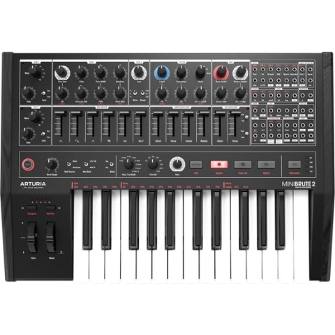 Arturia MiniBrute 2 Noir - Analoge synthesizer, zwart - Zwart