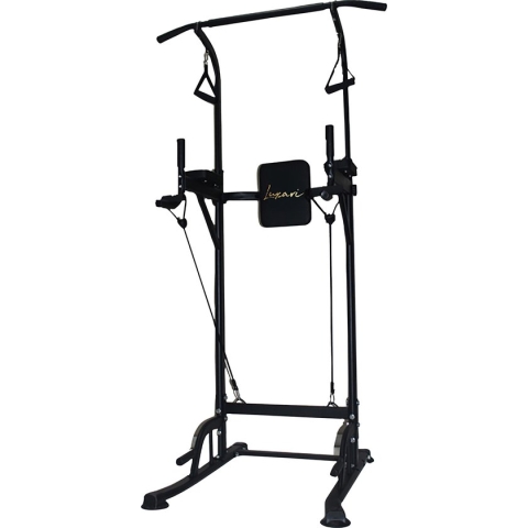Luxari - Power Tower Pro - Verstelbaar - Inclusief weerstandsbanden - Pull up station - Dip station - Krachttraining - Krachtstation - Hometrainer - Sit ups - Pull up and dip station