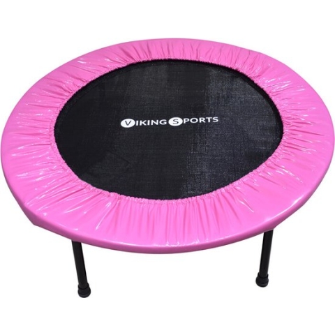 Fitness trampoline - opvouwbaar - ⌀ 101x22,5 cm - roze