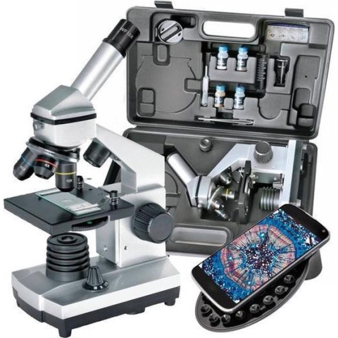 Bresser Microscoop - Biolux CA - 40x-1024x met koffer - Incl. Accessoires en Smartphone-adapter