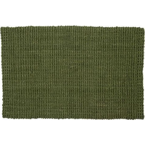 Deurmat Jute donker groen