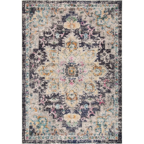 Safavieh Modern Chic Indoor Geweven Vloerkleed, Madison Collectie, MAD473, in Zwart & Goud, 91 X 152 cm