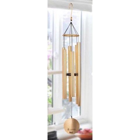 Nature's Melody Aureole Tunes Rose Gold .Muziek windgong / Windorgel met 6 stalen buizen .Het windgonggeluid is afgestemd .80cm
