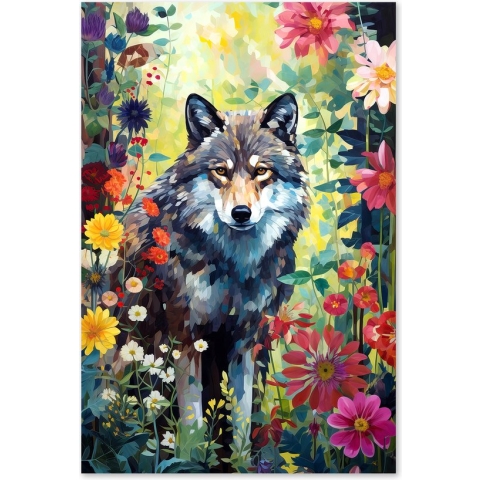 Graphic Message Tuin Schilderij op Outdoor Canvas - Vos - Buiten
