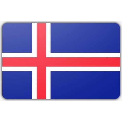 Vlag IJsland - 150 x 225 cm - Polyester