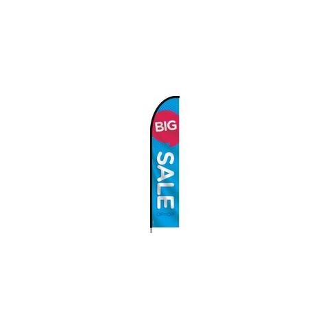 Beachflag - Big Sale - Vlag + Hengelsysteem + Draagtas - Actievlag.nl